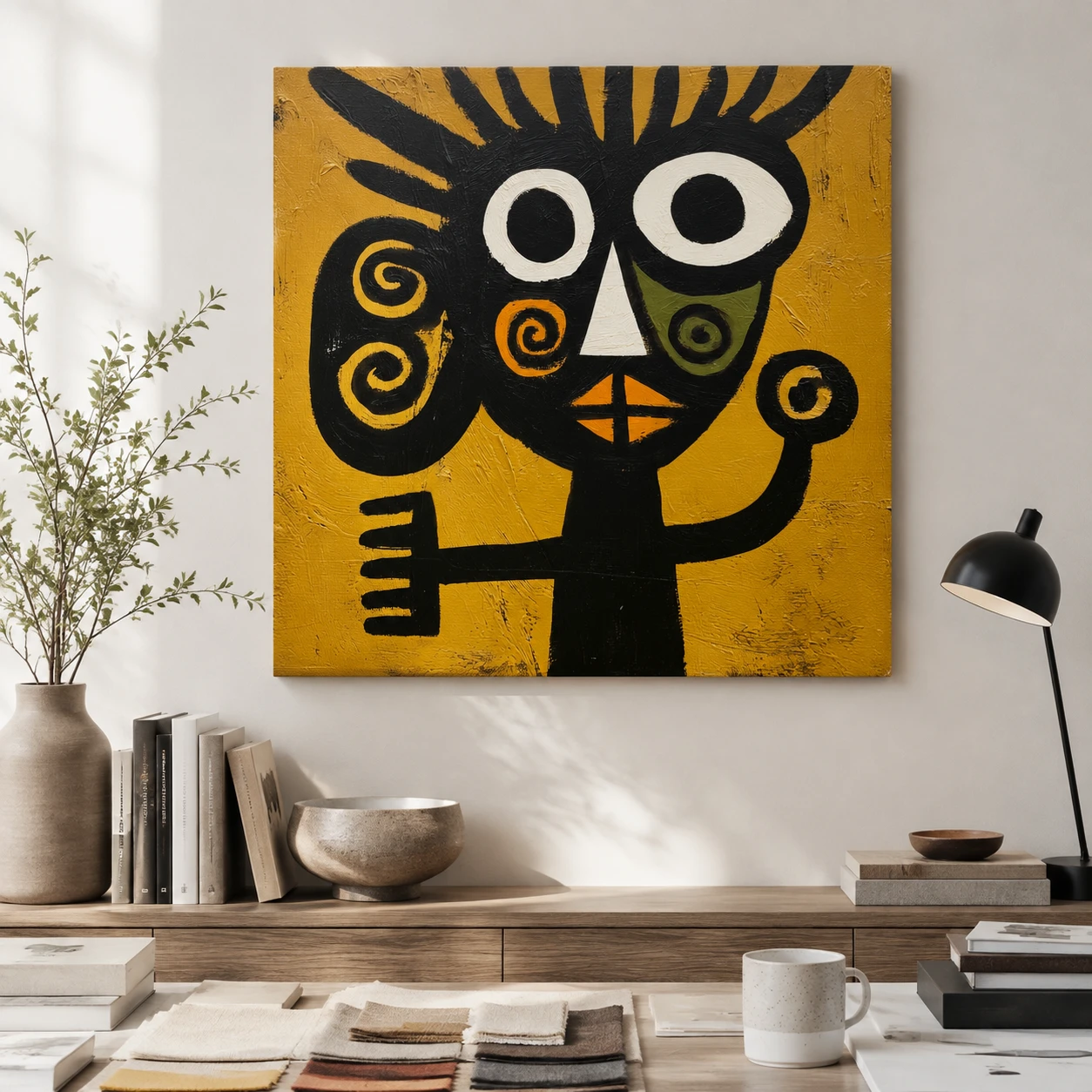 S016 | Crowned Judge – Figurative Abstract Wall Art