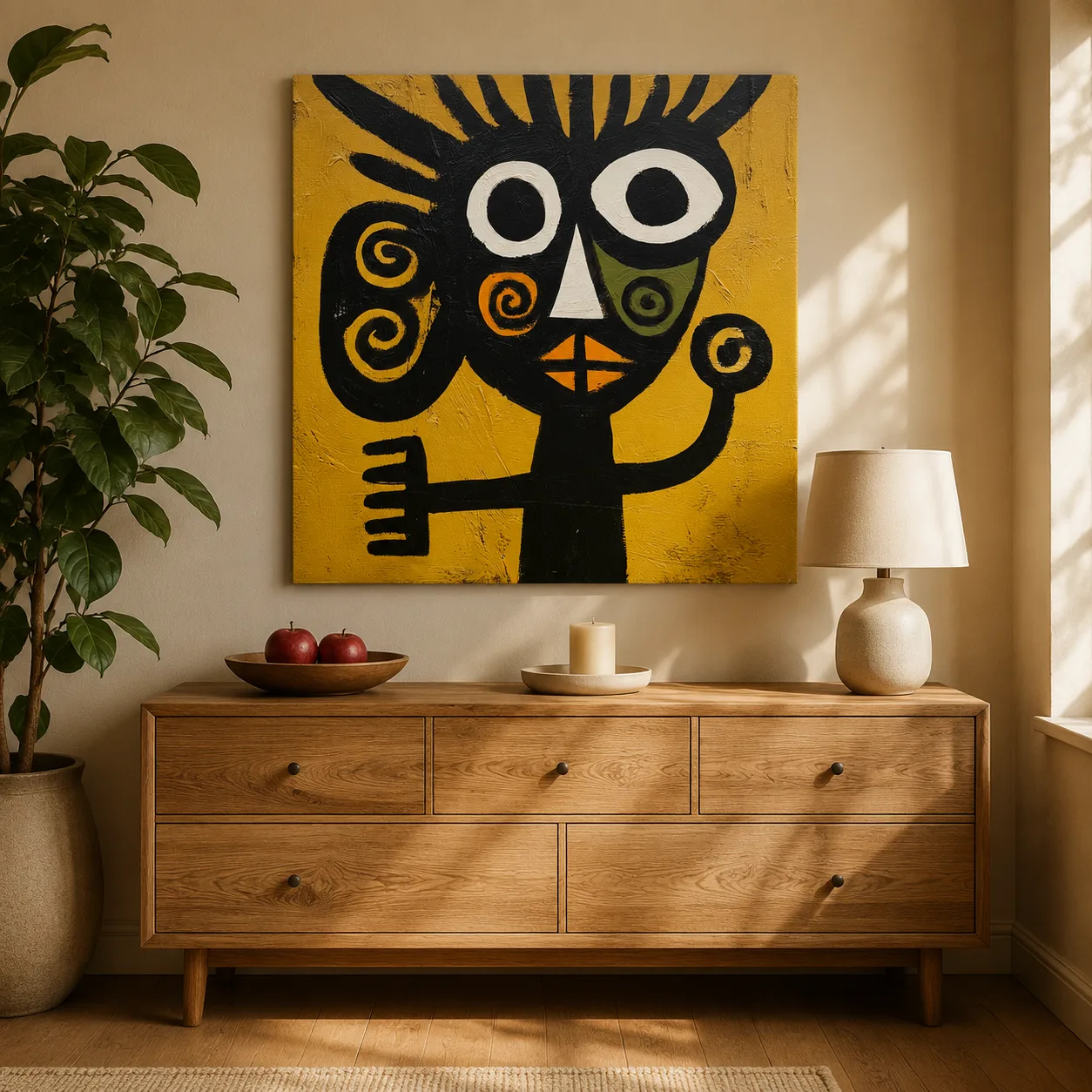 S016 | Crowned Judge – Figurative Abstract Wall Art