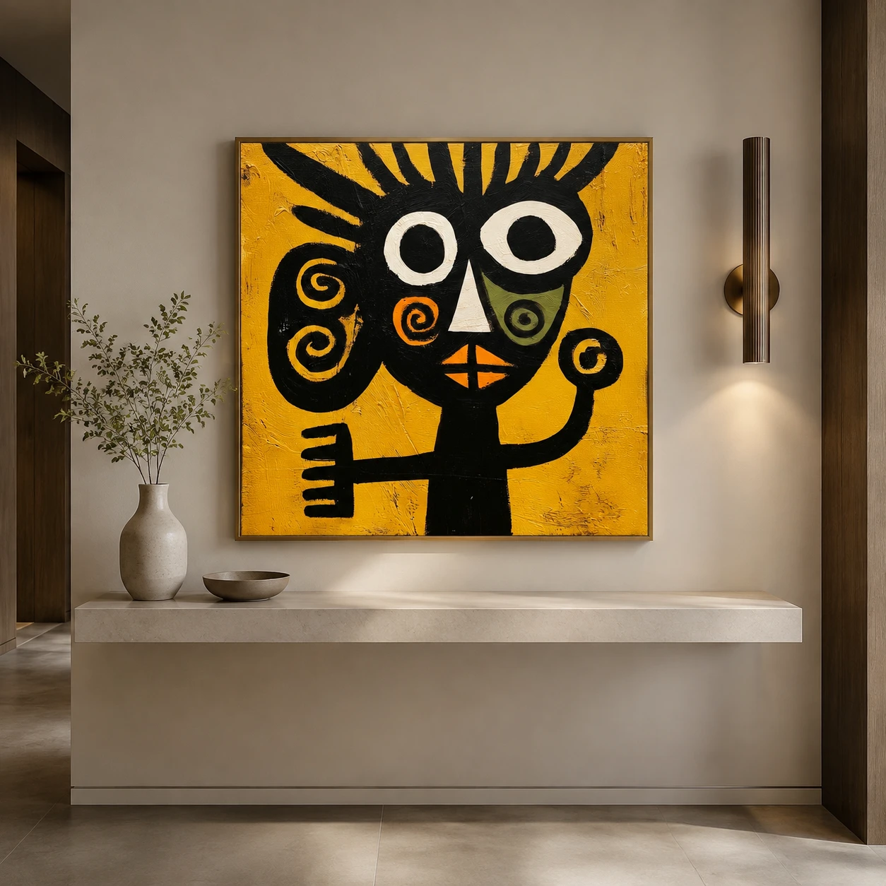 S016 | Crowned Judge – Figurative Abstract Wall Art