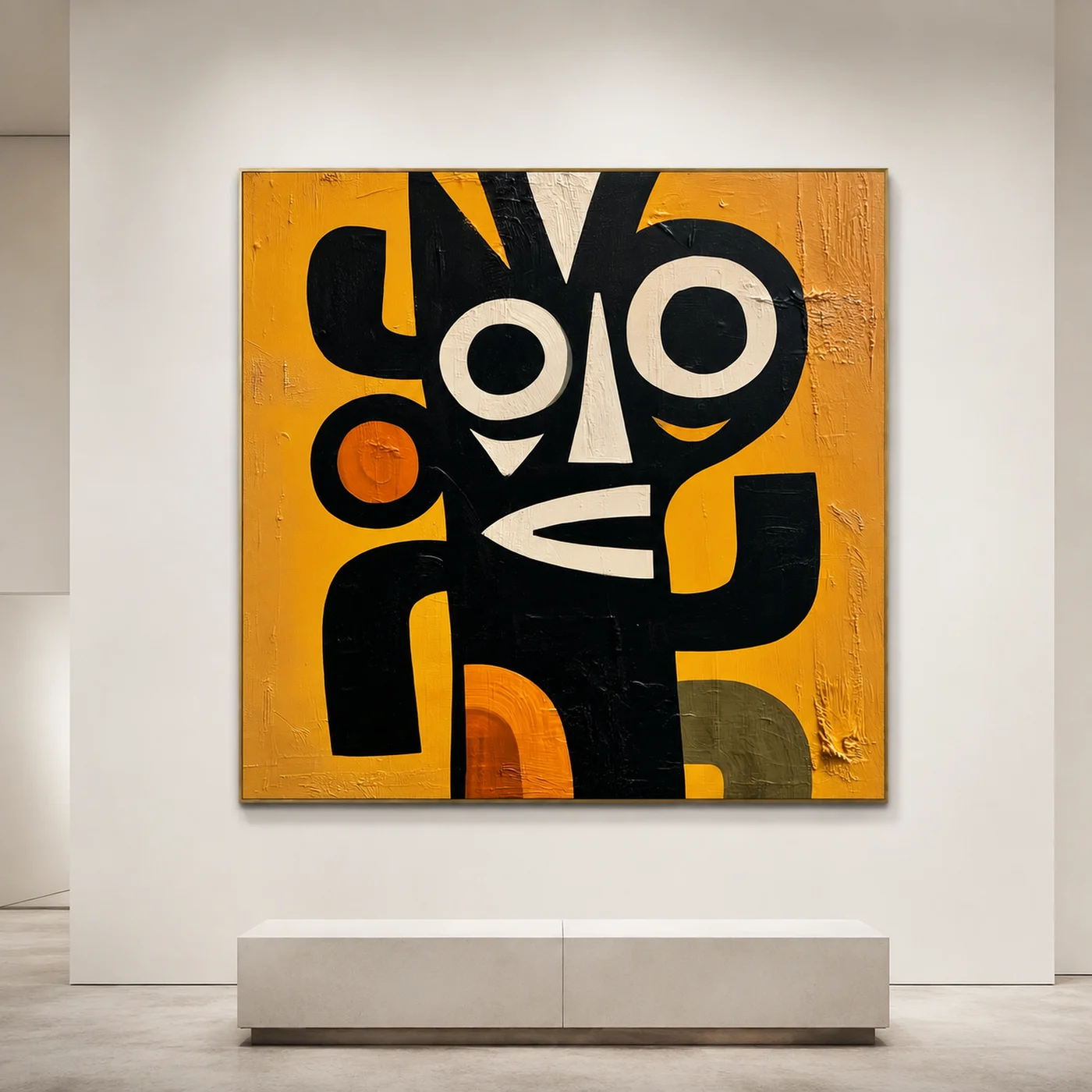 glyph-guardian-figurative-abstract-wall-art-scene-4 S026 | Glyph Guardian – Figurative Abstract Wall Art