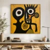 green-field-sentinel-mustard-yellow-wall-art-scene-05 S018 | Green Field Sentinel – Mustard Yellow Wall Art