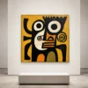 ivory-mask-witness-figurative-abstract-painting-scene-3 S031 | Ivory Mask Witness – Figurative Abstract Painting