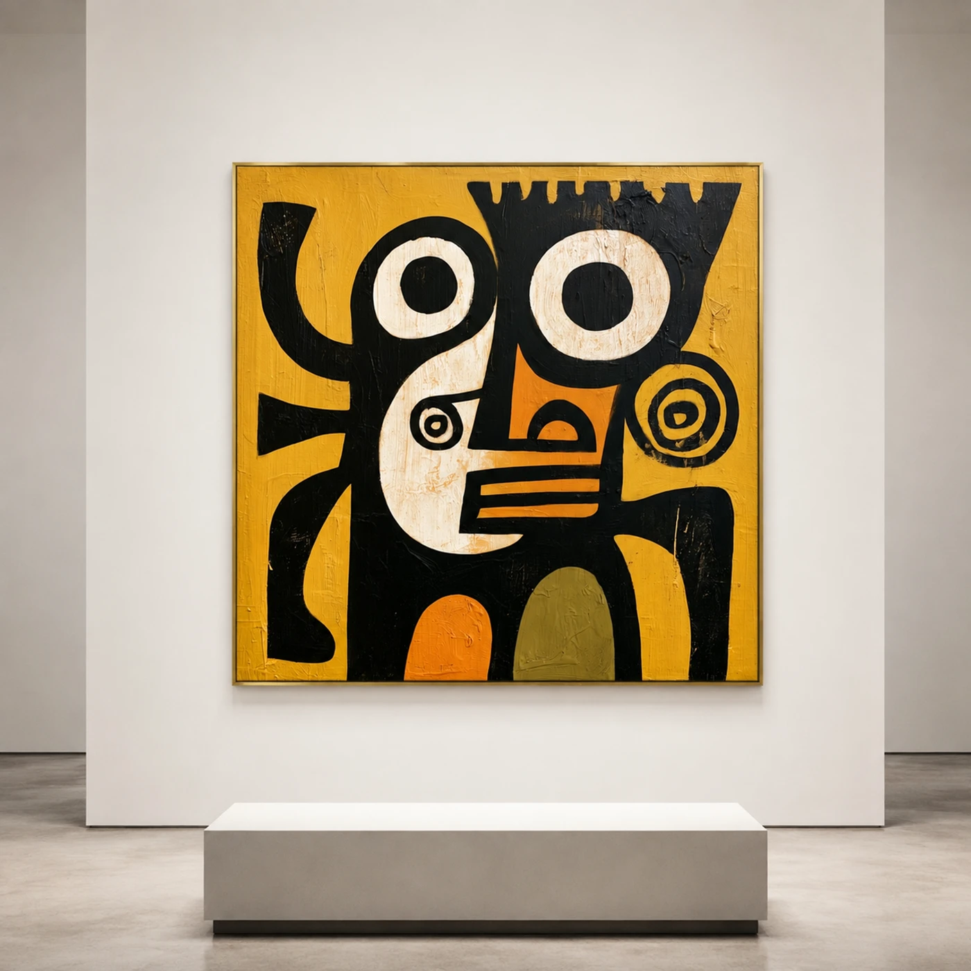 ivory-mask-witness-figurative-abstract-painting-scene-3 S031 | Ivory Mask Witness – Figurative Abstract Painting
