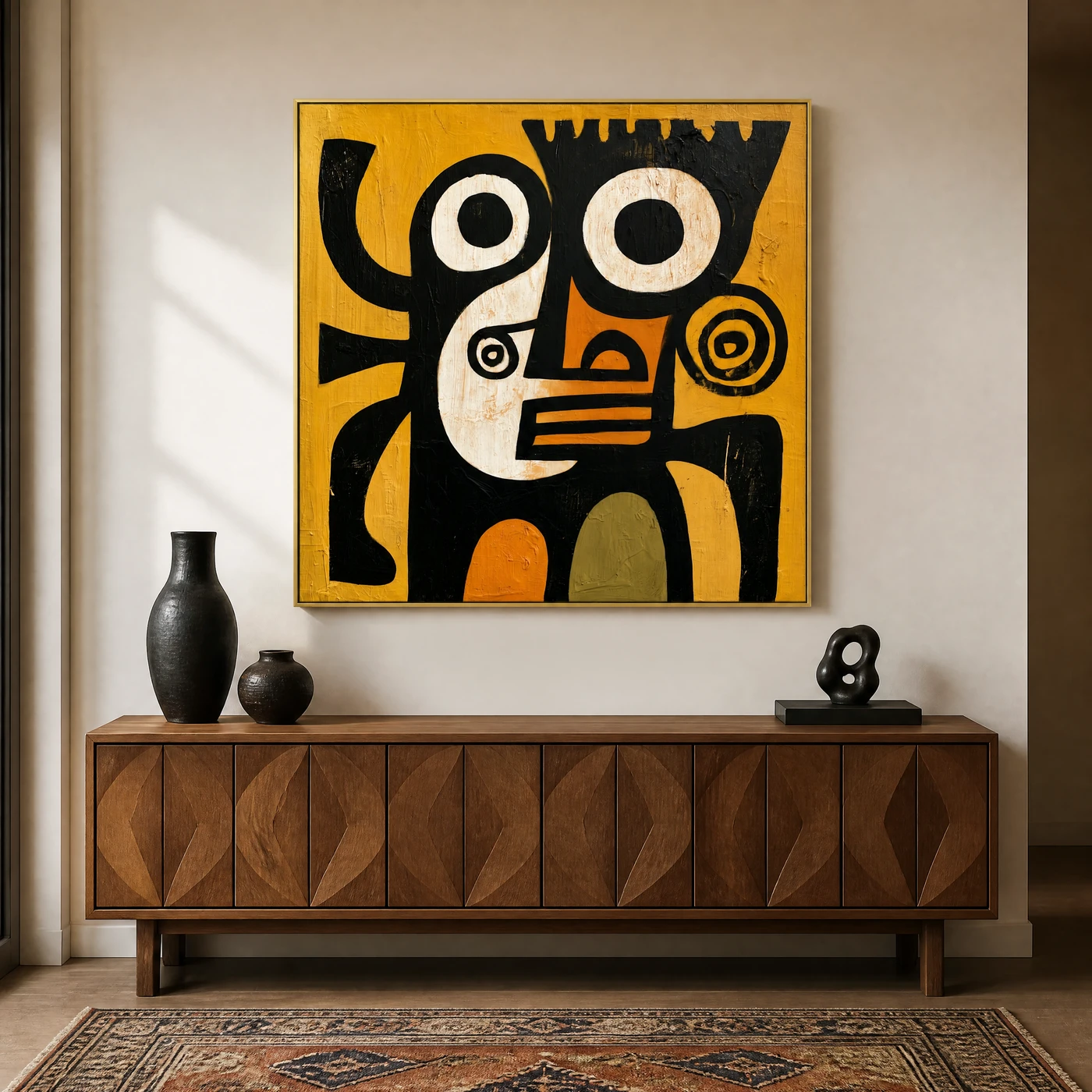 ivory-mask-witness-figurative-abstract-painting-scene-4 S031 | Ivory Mask Witness – Figurative Abstract Painting