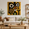 S023 | The Black Divide – Figurative Abstract Painting