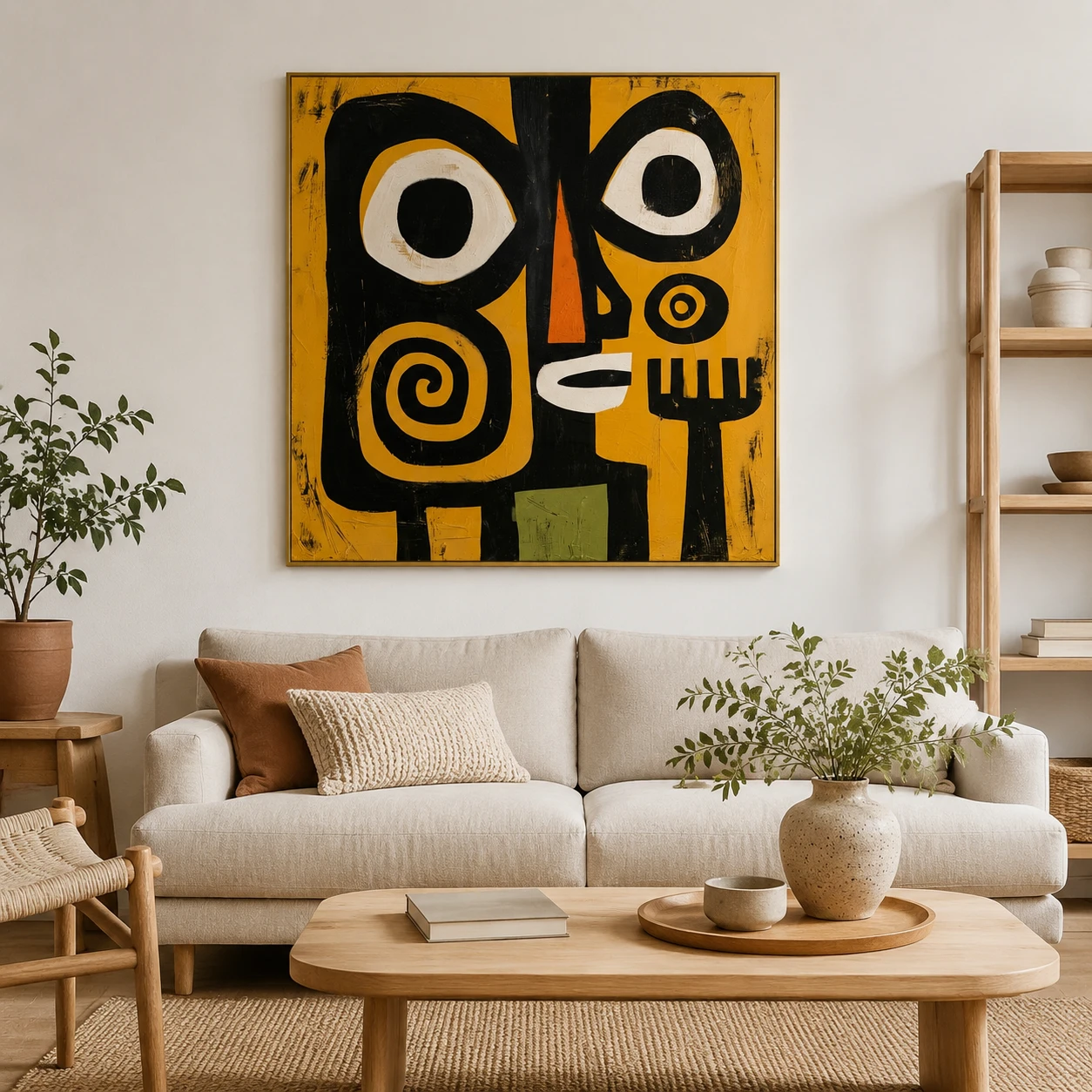 S023 | The Black Divide – Figurative Abstract Painting