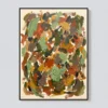 residual-loop-sage-green-abstract-wall-art-T-3x4-black-frame-wall Sage green and terracotta abstract oil painting with a looping brown line