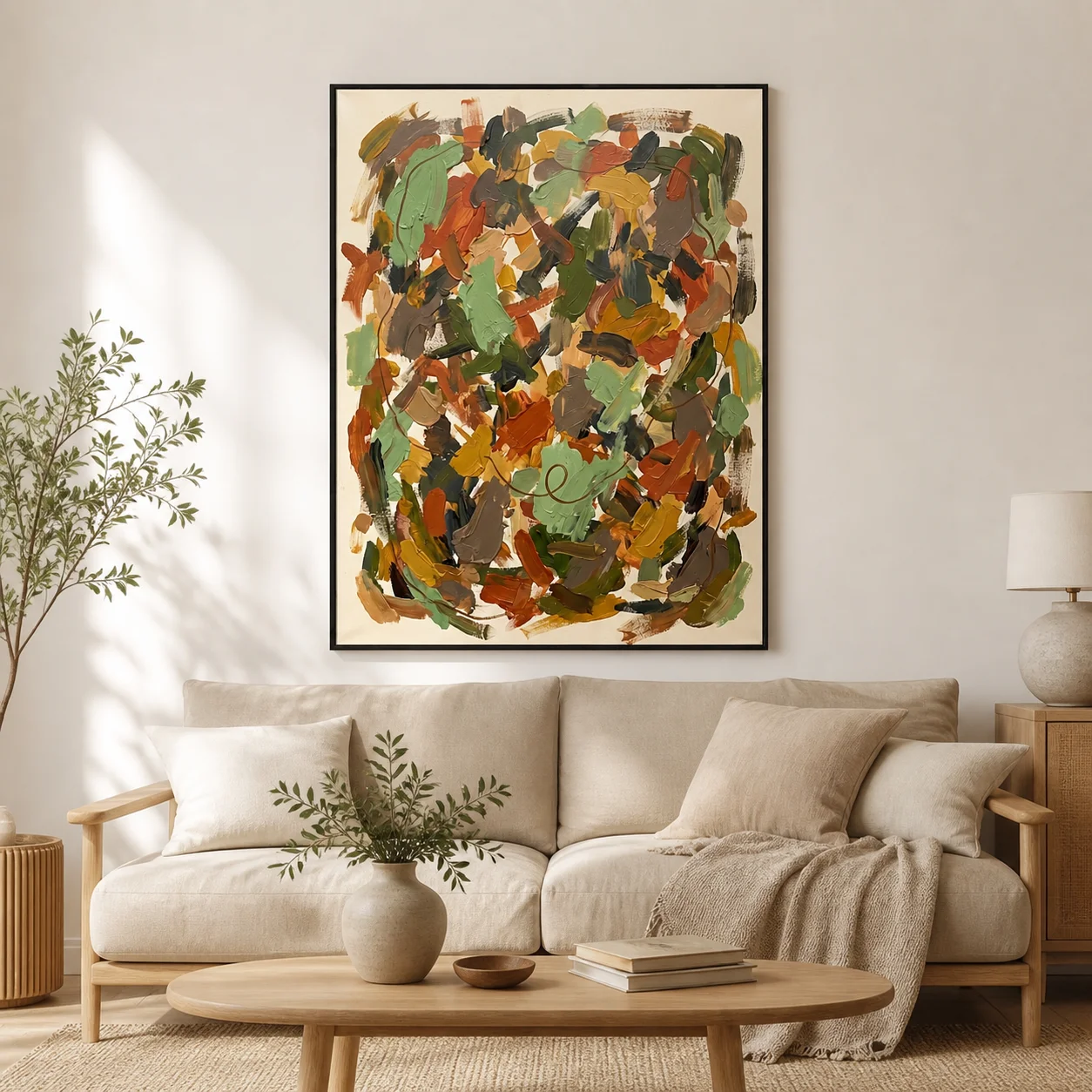 residual-loop-sage-green-abstract-wall-art-scene-3 P018 | Residual Loop – Sage Green Abstract Wall Art