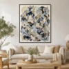 sediment-earthy-abstract-wall-art-scene-4 Earthy sage green and terracotta abstract oil painting with an elegant brown loop