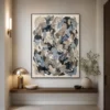 sediment-earthy-abstract-wall-art-scene-5 Earthy sage green and terracotta abstract oil painting with an elegant brown loop