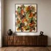 sienna-thread-ochre-abstract-wall-art-scene-6 Ochre and sage green abstract oil painting with terracotta marks and sienna line