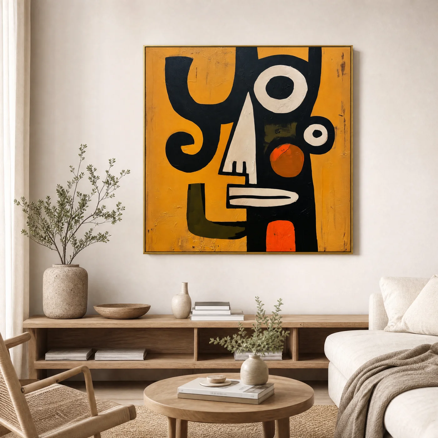 spiral-witness-primitive-abstract-painting-scene-1 S025 | Spiral Witness – Primitive Abstract Painting