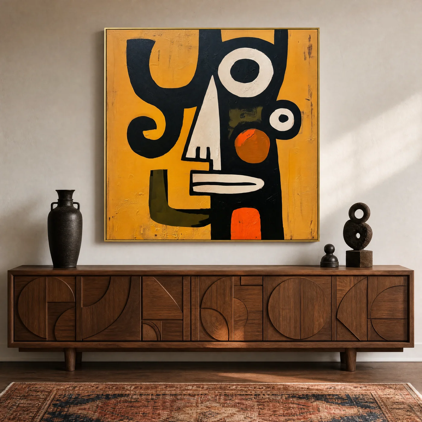 spiral-witness-primitive-abstract-painting-scene-5 S025 | Spiral Witness – Primitive Abstract Painting