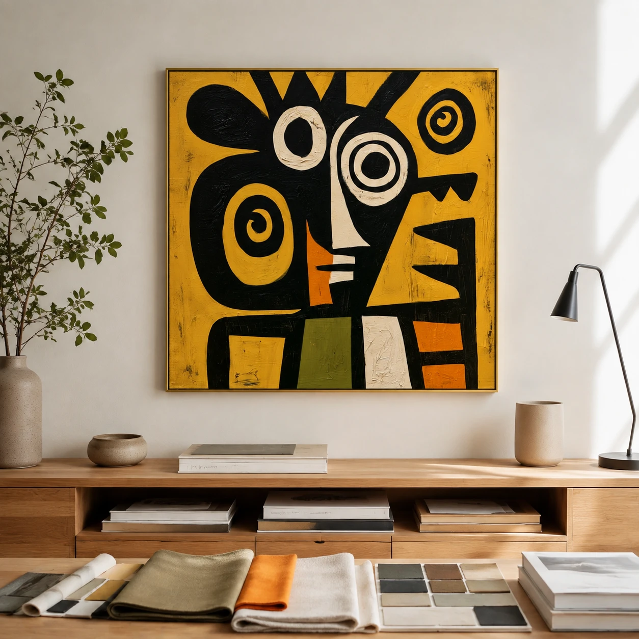 split-face-oracle-mid-century-wall-art-scene-01 S021 | Split-Face Oracle – Mid Century Wall Art