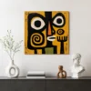 S023 | The Black Divide – Figurative Abstract Painting