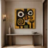 S023 | The Black Divide – Figurative Abstract Painting