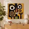 S023 | The Black Divide – Figurative Abstract Painting