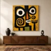 S023 | The Black Divide – Figurative Abstract Painting