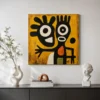 the-orange-mark-mustard-yellow-wall-art-scene-03 S024 | The Orange Mark – Mustard Yellow Wall Art