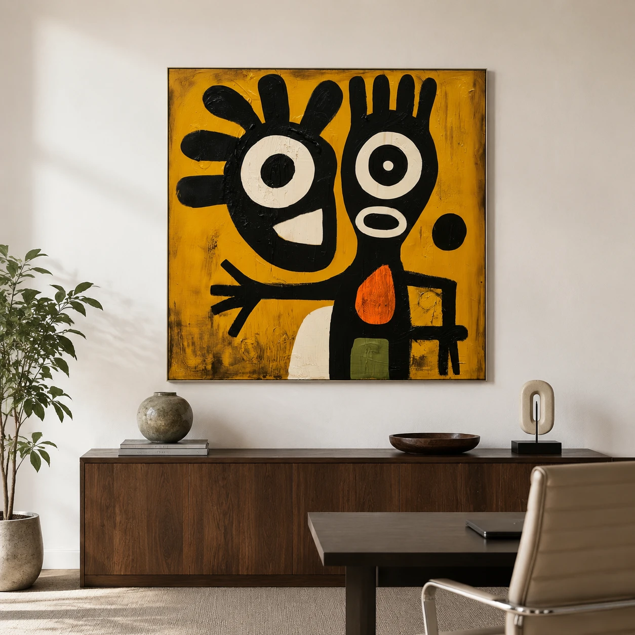 the-orange-mark-mustard-yellow-wall-art-scene-04 S024 | The Orange Mark – Mustard Yellow Wall Art