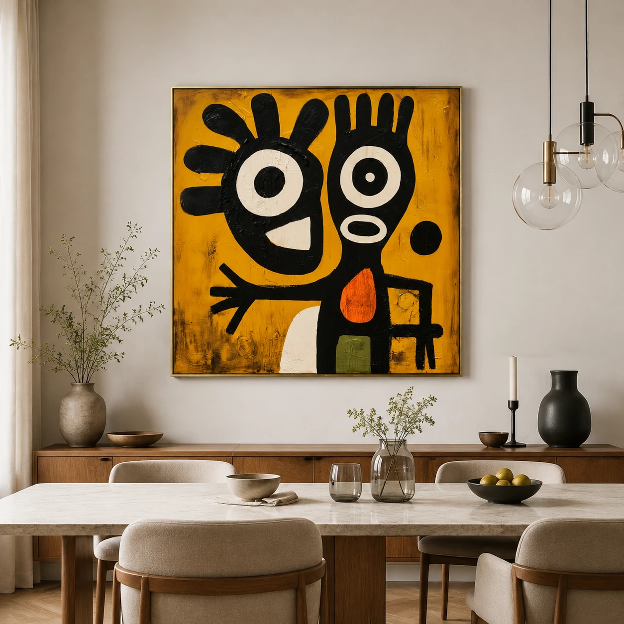 the-orange-mark-mustard-yellow-wall-art-scene-06 S024 | The Orange Mark – Mustard Yellow Wall Art