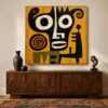the-orange-ring-primitive-abstract-wall-art-scene-03 S019 | The Orange Ring – Primitive Abstract Wall Ar