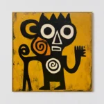 S020 | The Small Guardian – Figurative Abstract Wall Art