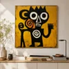 the-small-guardian-figurative-abstract-wall-art-scene-05 S020 | The Small Guardian – Figurative Abstract Wall Art