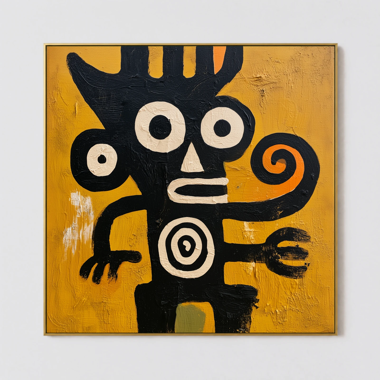 S013 | The Spiral Watcher – Figurative Abstract Wall Art