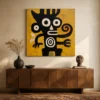 the-spiral-watcher-figurative-abstract-wall-art-living-room-01 S013 | The Spiral Watcher – Figurative Abstract Wall Art