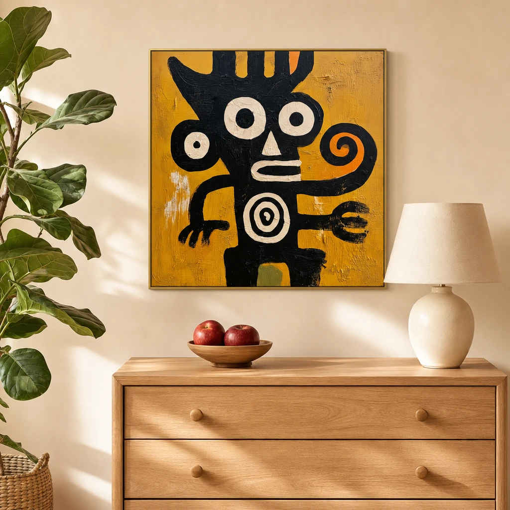 the-spiral-watcher-figurative-abstract-wall-art-living-room-03 S013 | The Spiral Watcher – Figurative Abstract Wall Art