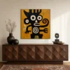the-spiral-watcher-figurative-abstract-wall-art-living-room-04 S013 | The Spiral Watcher – Figurative Abstract Wall Art