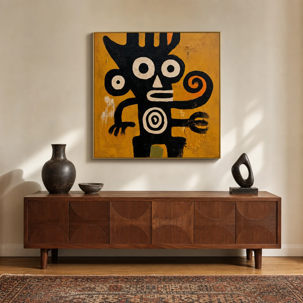 the-spiral-watcher-figurative-abstract-wall-art-living-room-05 S013 | The Spiral Watcher – Figurative Abstract Wall Art