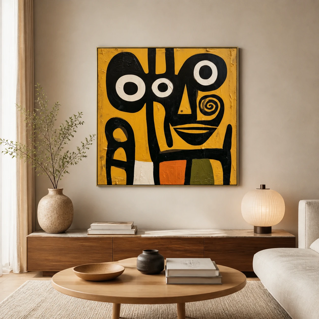 the-tall-mask-mid-century-wall-art-scene-4 S027 | The Tall Mask – Mid Century Wall Art