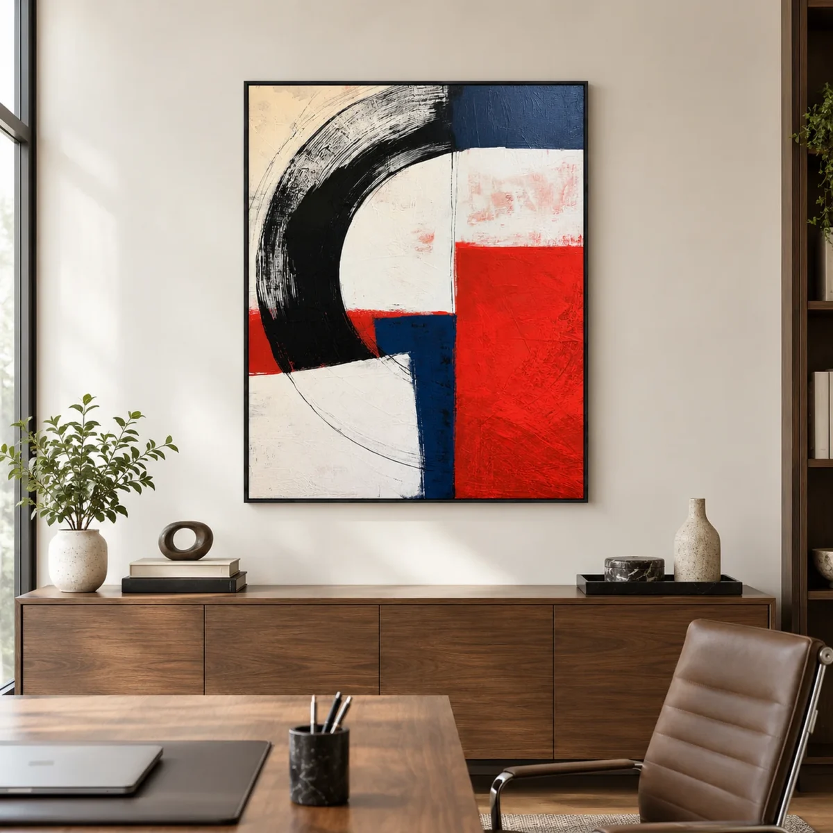 P065 | A Line in Motion – Geometric Abstract Wall Art