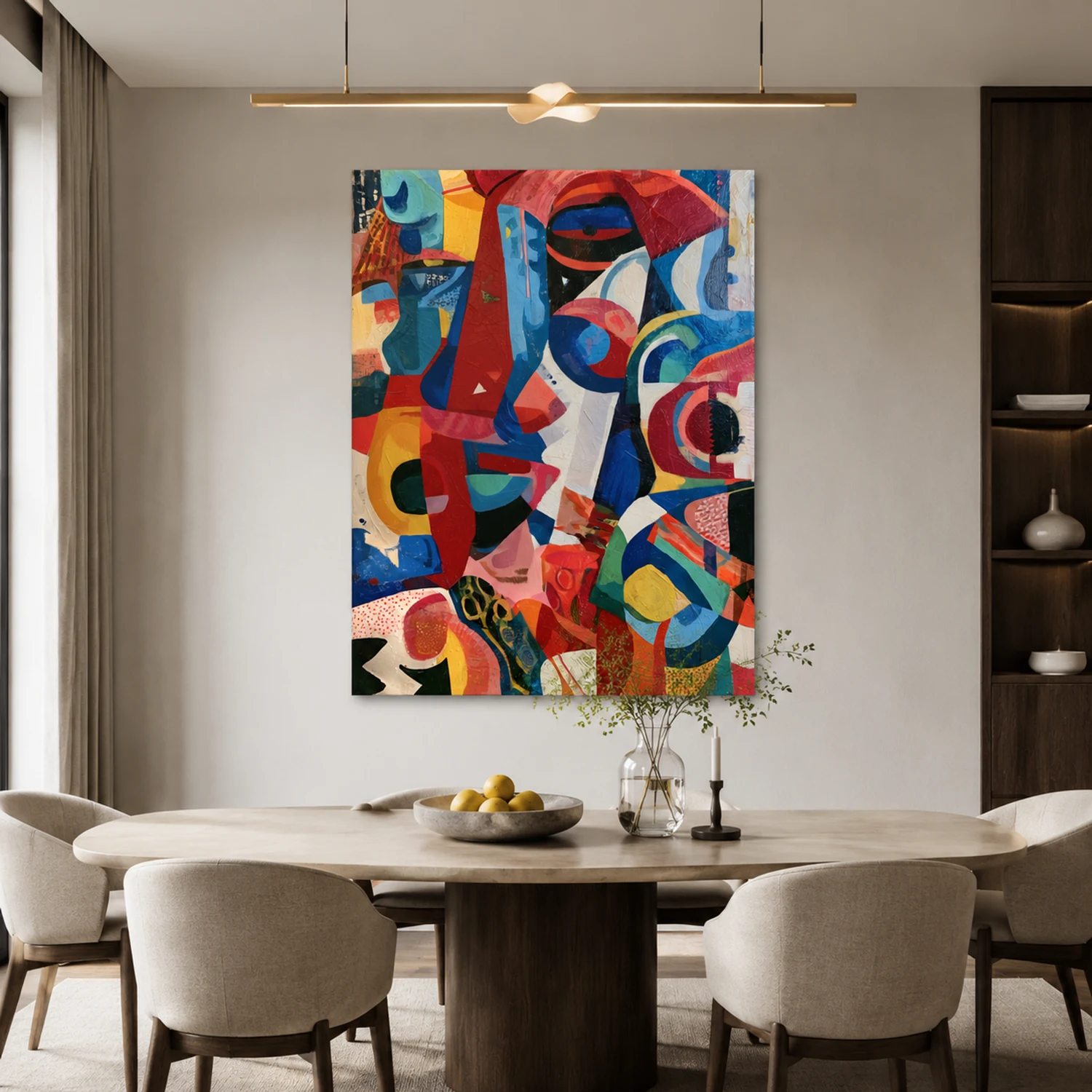 P026 | The Performer – Colorful Abstract Wall Art