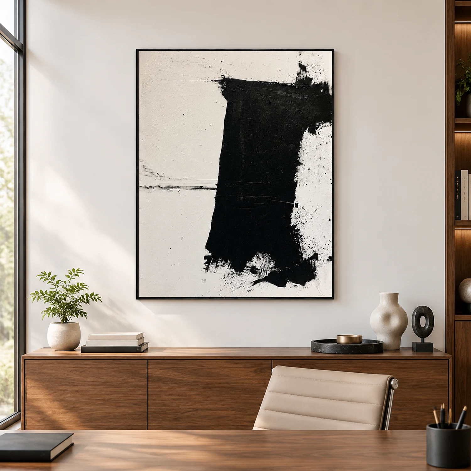 after-gesture-black-abstract-canvas-display-03 P073 | After the Gesture – Black Abstract Canvas