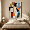 amber-stack-geometric-abstract-wall-art-bedroom-1 P039 | Amber Stack – Geometric Abstract Wall Art