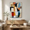 amber-stack-geometric-abstract-wall-art-living-room-1 P039 | Amber Stack – Geometric Abstract Wall Art