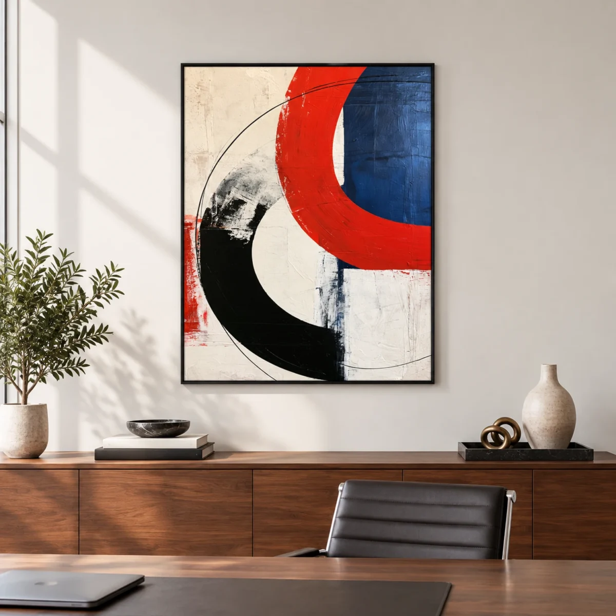 P067 | At the Turning – Geometric Abstract Wall Art