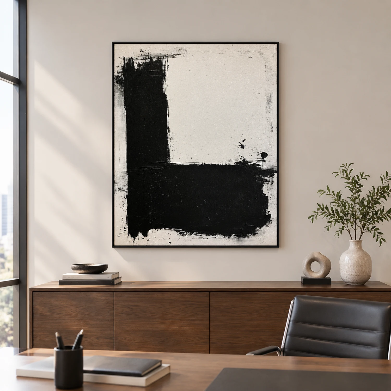 between-marks-minimalist-black-wall-art-display-03 P074 | Between the Marks – Minimalist Black Wall Art