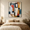 black-beam-geometric-abstract-wall-art-bedroom-1 P043 | Black Beam – Geometric Abstract Wall Art