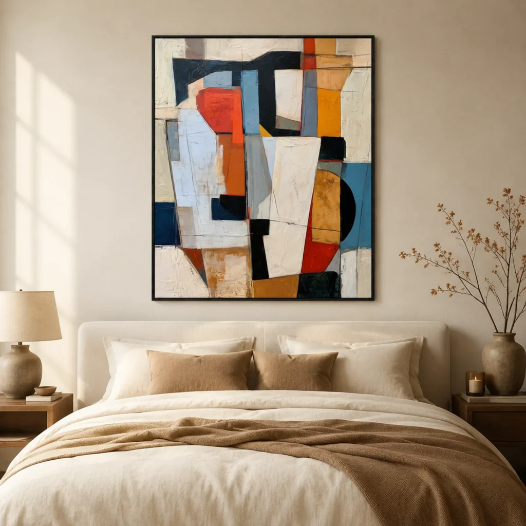 P043 | Black Beam – Geometric Abstract Wall Art
