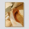 burnt-center-earth-tone-abstract-painting-burnt-center-earth-tone-abstract-painting-T-3x4-gold-frame-pure-wall P077 | Burnt Center – Earth Tone Abstract Painting