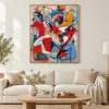 chromatic-tension-red-and-blue-canvas-art-living-room-1 P050 | Chromatic Tension – Red and Blue Canvas Art