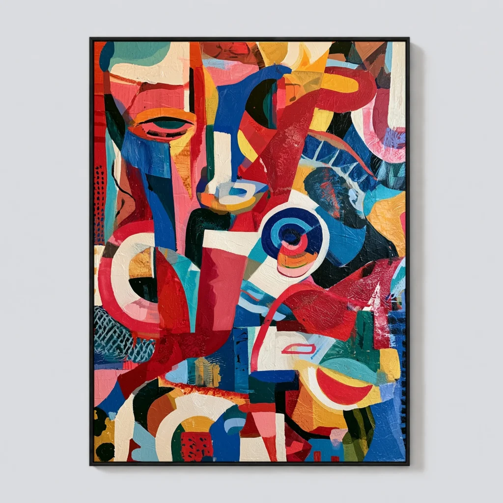 P034 | Commedia – Colorful Abstract Wall Art