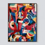 P034 | Commedia – Colorful Abstract Wall Art