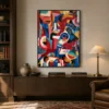 commedia-colorful-abstract-wall-art-office-1 P034 | Commedia – Colorful Abstract Wall Art