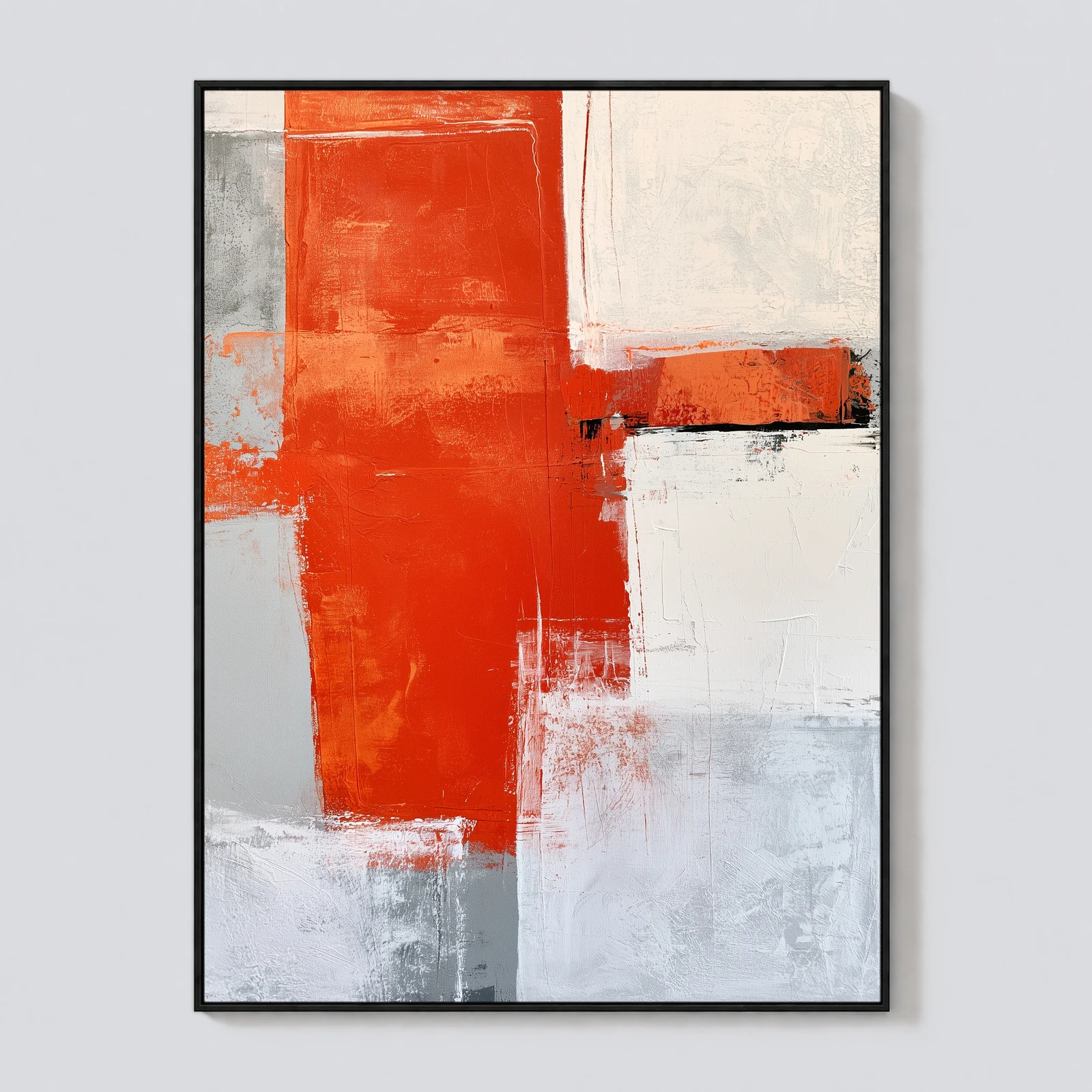 P057 | Dry Line – Textured Abstract Canvas