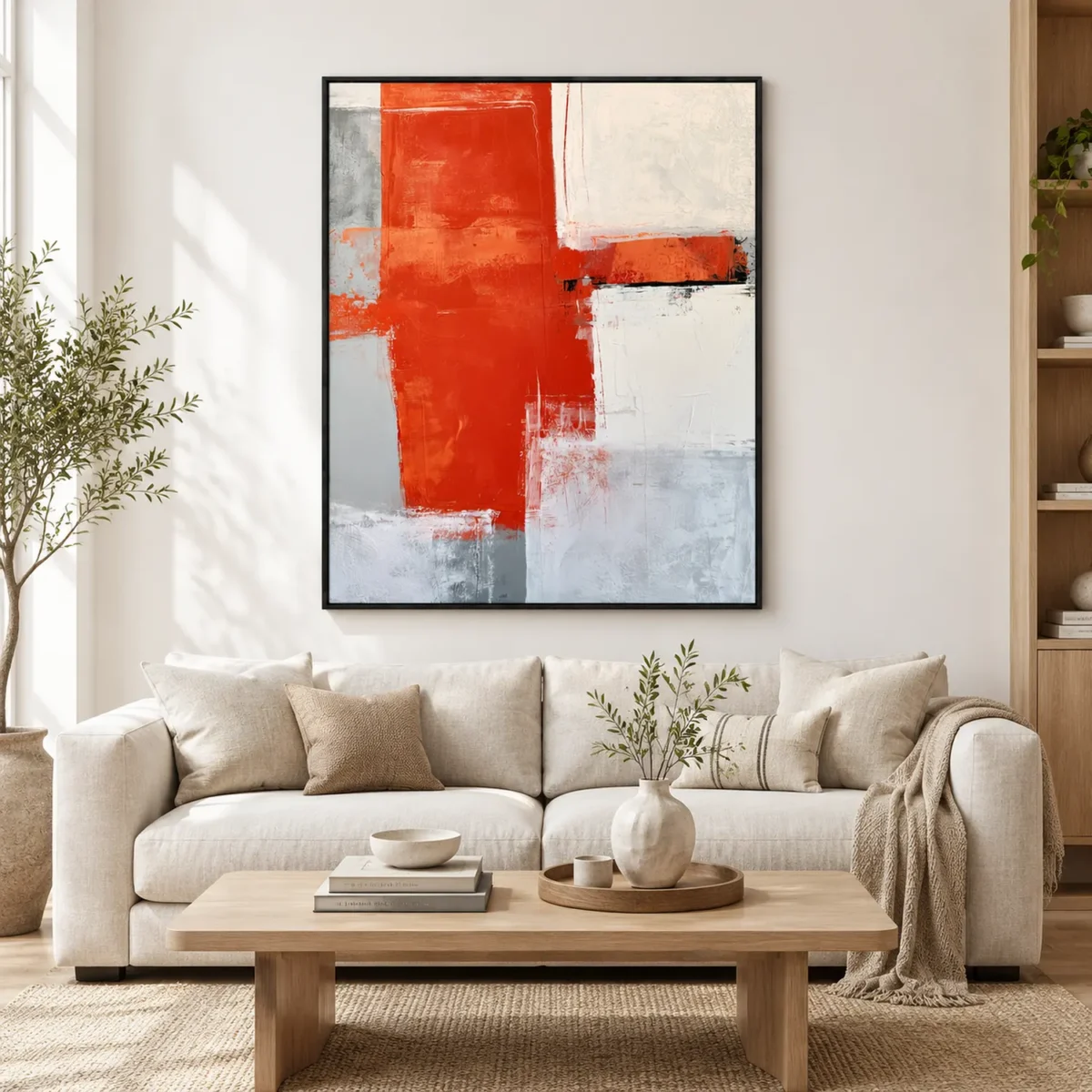P057 | Dry Line – Textured Abstract Canvas